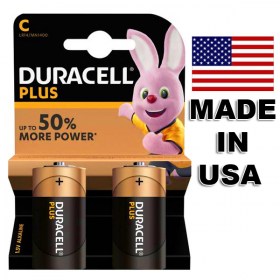 Duracell Plus LR14 C 1.5V made in USA